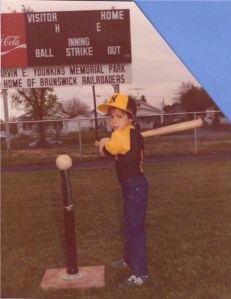 A young Zeke at the plate.