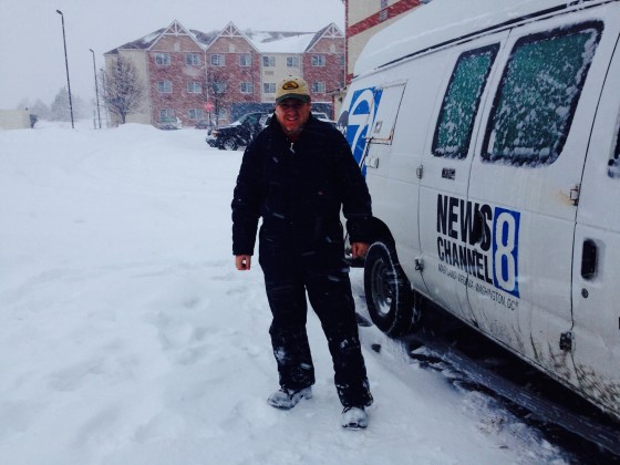 That's me, with my truck and about 15 inches of snowfall.