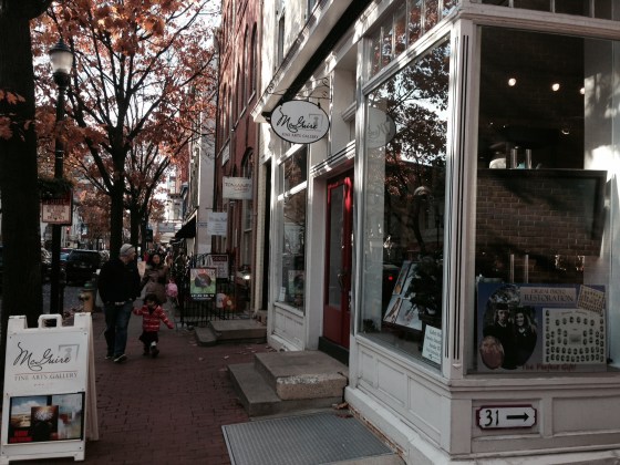 The Downtown of Frederick is flooded with people each weekend during the holidays. 