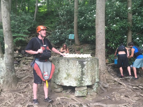 A light lunch of wraps provided at the half way point