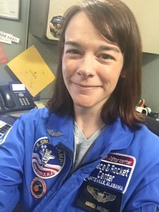 Amanda in her NASA flight suit